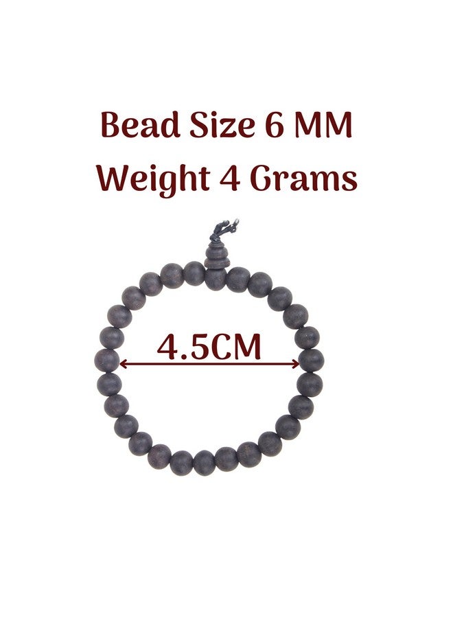 anciently Karungali Bracelet For Kids | Karungali Bracelet Original For Women 6mm | Karungali Bracelet Small Size | Karungali Bracelet Original 6mm, Natural Black, 1 Piece - Image 3