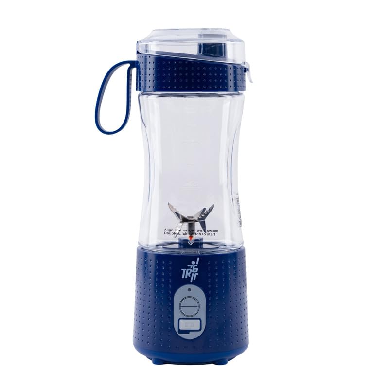 TR6 Blendmate Comfort Portable Blender for Smoothies Protein Shakes Ice Crushing 380ML Capacity Tritan Material 4000mAh Battery USBC Port and Sipper Lid Blue - Image 1