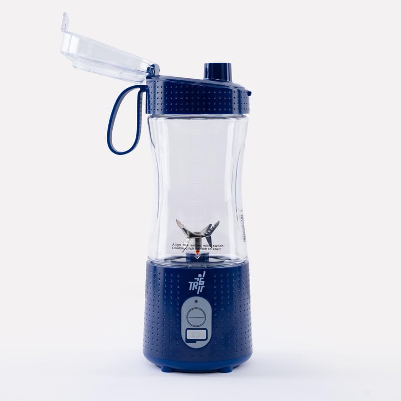 TR6 Blendmate Comfort Portable Blender for Smoothies Protein Shakes Ice Crushing 380ML Capacity Tritan Material 4000mAh Battery USBC Port and Sipper Lid Blue - Image 2