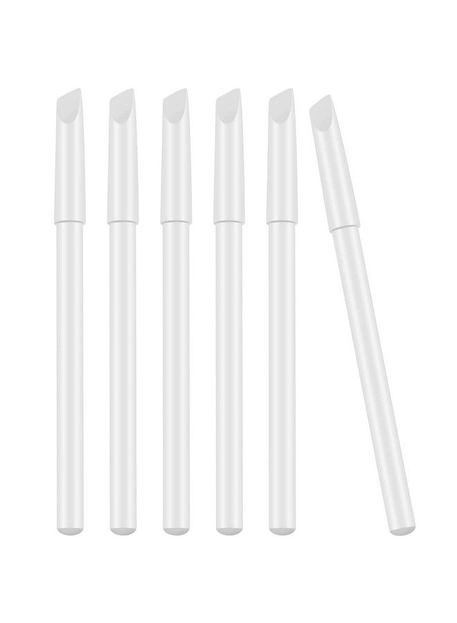Blulu 6 Pieces White Nail Pencils 2In1 Nail Whitening Pencils With Cuticle Pusher For French Manicure Supplies - Image 2