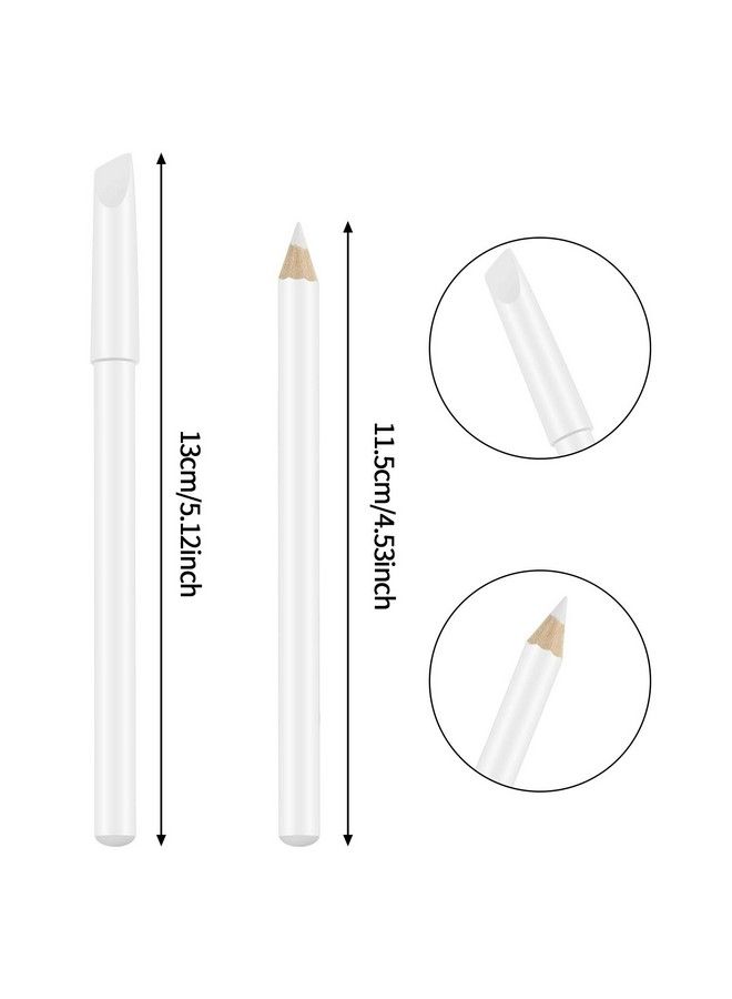 Blulu 6 Pieces White Nail Pencils 2In1 Nail Whitening Pencils With Cuticle Pusher For French Manicure Supplies - Image 3