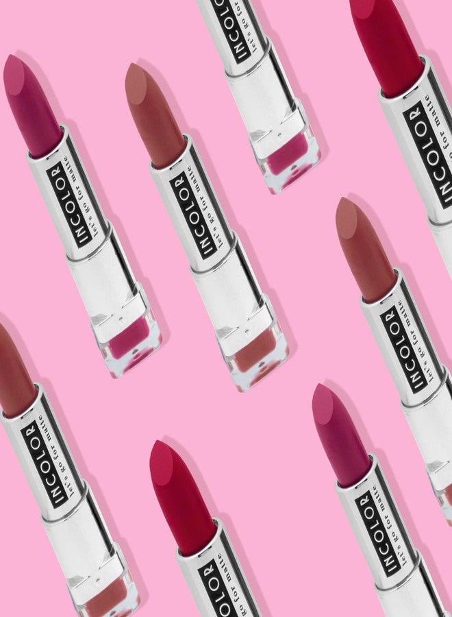 Incolor Let's Go For Matte Lipstick Romantic Rainbow Combo 01 Red Brown Pink - Image 4