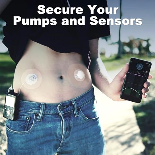 OBUZOO 40 Pack Waterproof Infusion Site Adhesive Patches for CGM Sensor and Insulin Pumps,0.8-Inch Hole,Breathable Clear Overpatch,Pre-Cut Tape,Skin-Friendly Stickers for Long Days - Image 4