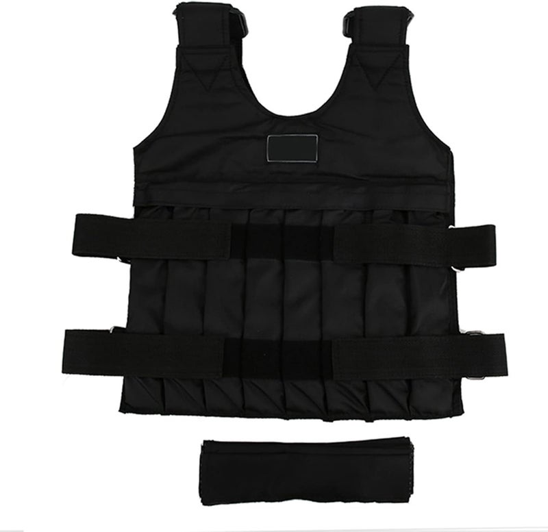 klarako Weighted Vest, Adjustable Maximum Load 20kg Sport Exercise Body Weight Training Vest/Jacket Exercise Training Waistcoat for Men Women Crossfit Strength Training Muscle Building Running Jogging - Image 1