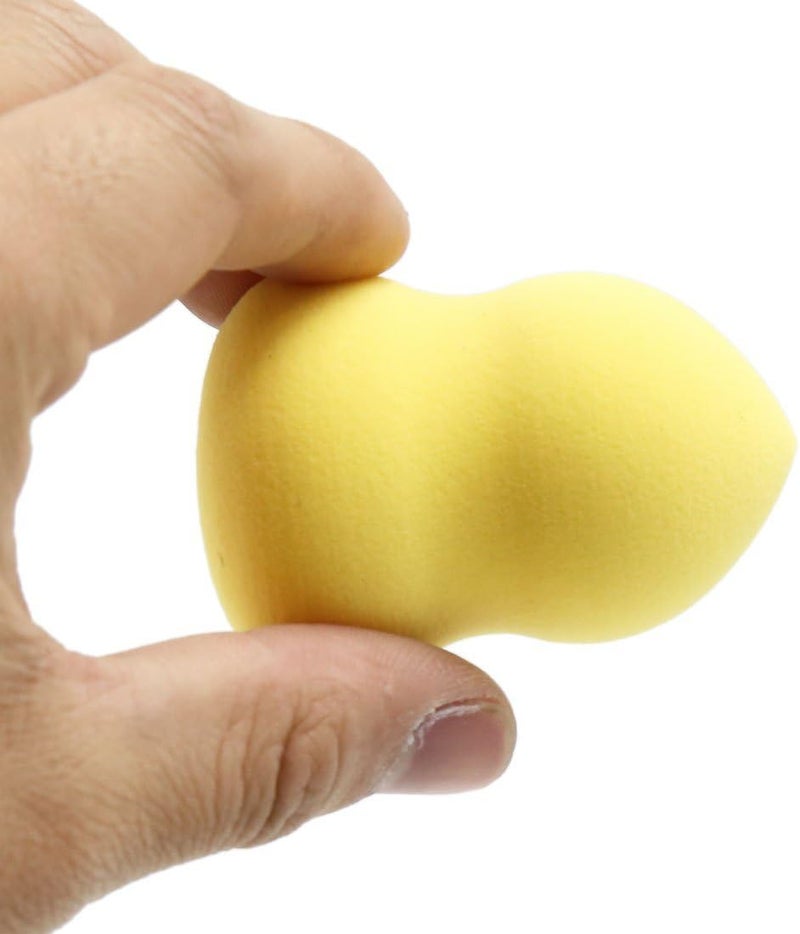 FUNI Makeup Sponge for Foundation and Concealer, Makeup Sponge Blender Blending Sponge Face Beauty Sponge Flawless, Suitable for all Skin Types(Yellow) - Image 1