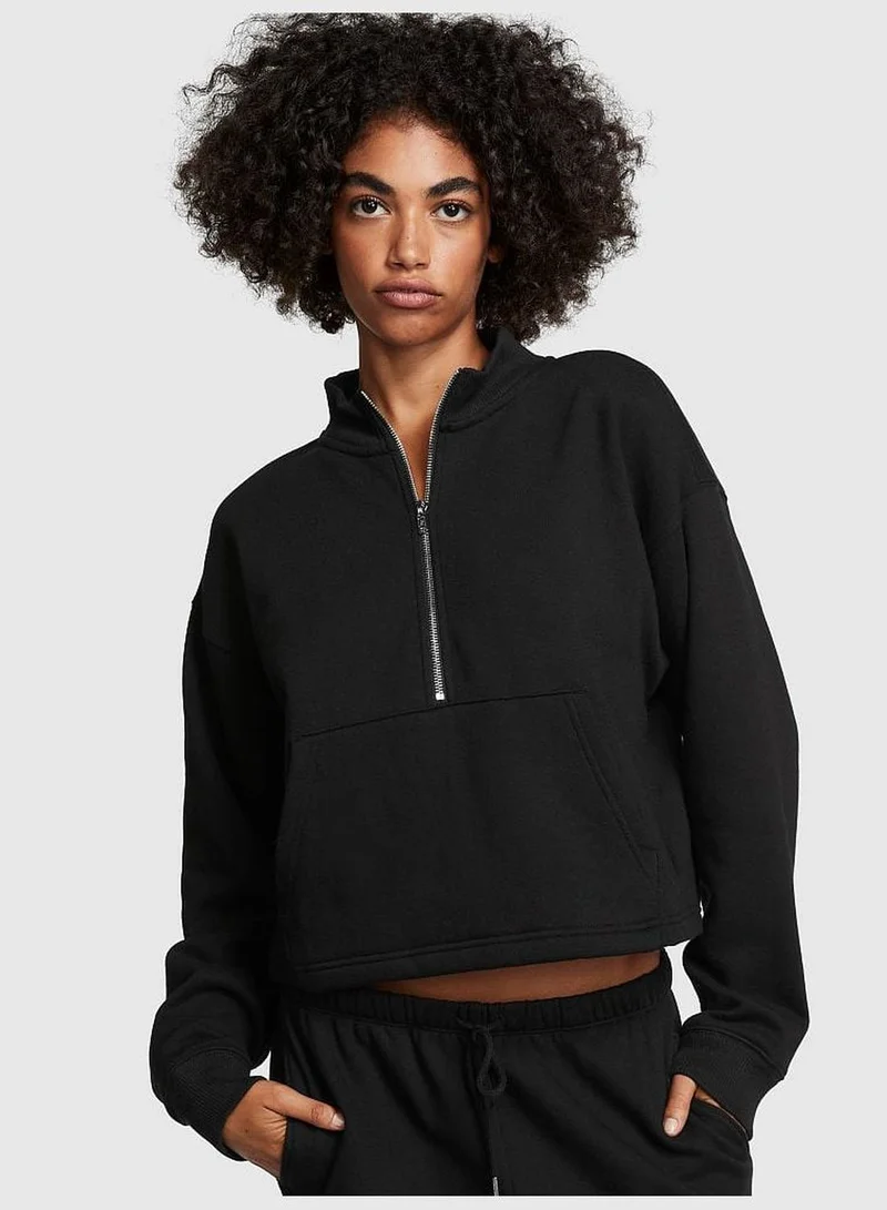 Victoria's Secret Premium Fleece Half-Zip Sweatshirt