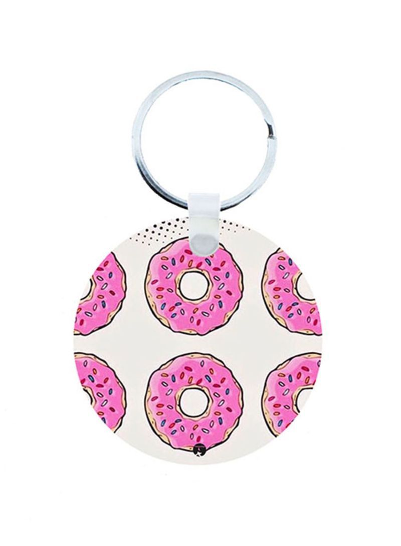 RKN Donuts Wooden Keychain