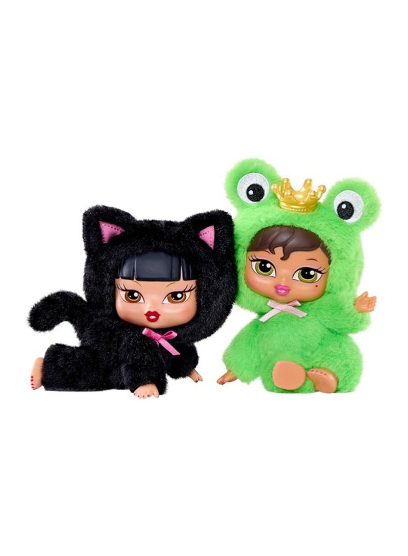 BRATZ Original MGA Bratz Bratziez Iconz Series Blind Box, Hard Faceplate with Soft Body Cloe Angel Pig & Yasmin Frog Doll, Fashion Doll Plush Toys Kids Fans Collector Gifts - Image 3