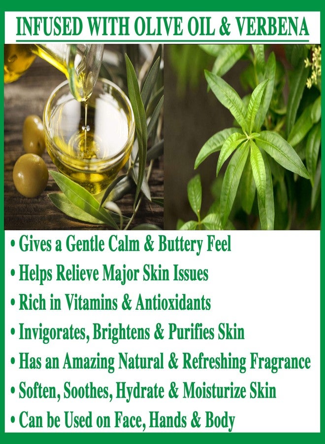 Olivia Care Verbena Bar Soap - Natural, Organic, Vegan - For Face, Hands & Body. Cold-Pressed Triple -Milled. Hydrating, Moisturizing. Rich in Calcium & Vitamins - 5 OZ - Image 4