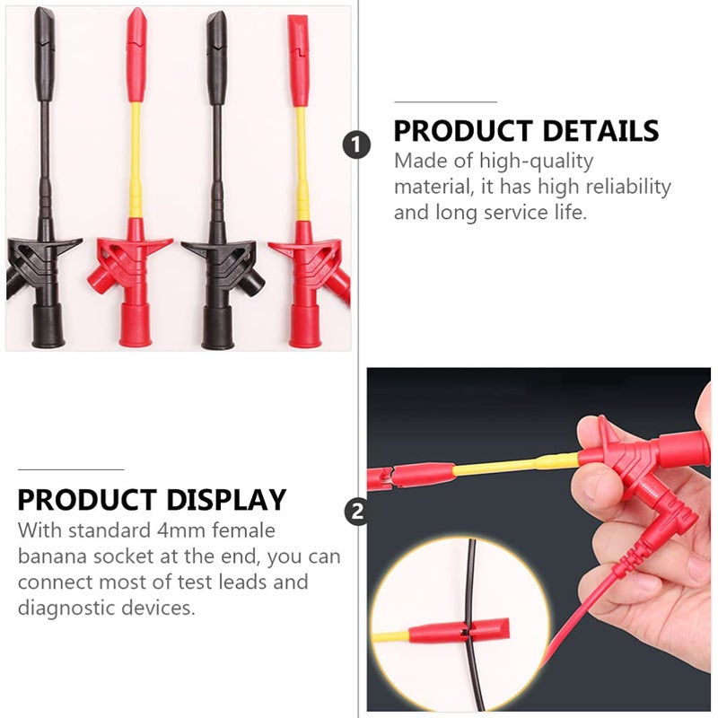 Heavy Duty Insulation Piercing Test Clips 2pcs Non Destructive Automotive Wire Testing Probes - Image 5