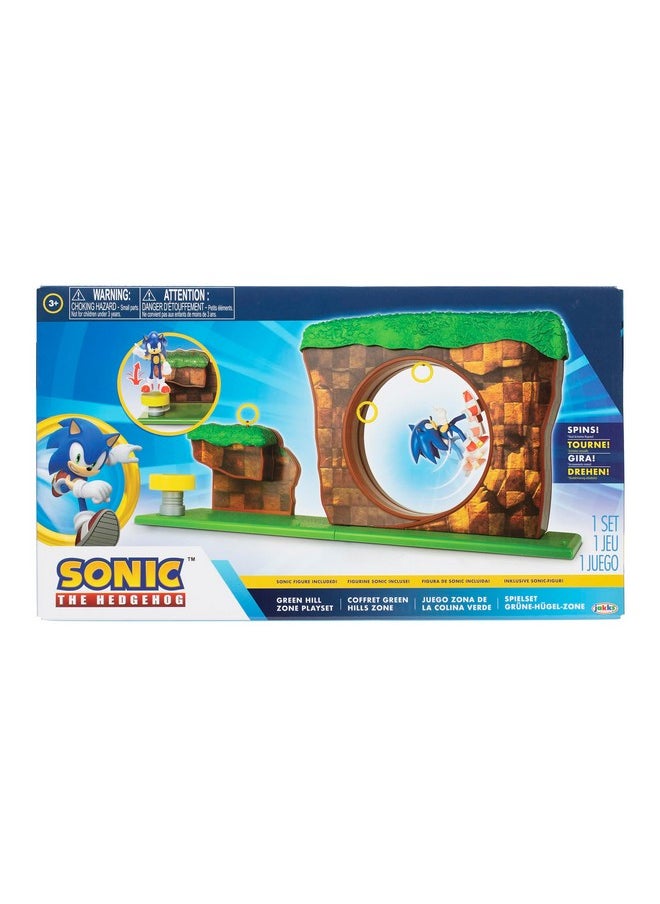 Sonic The Hedgehog Green Hill Zone Playset With 2.5" Sonic Action Figure  - Image 5