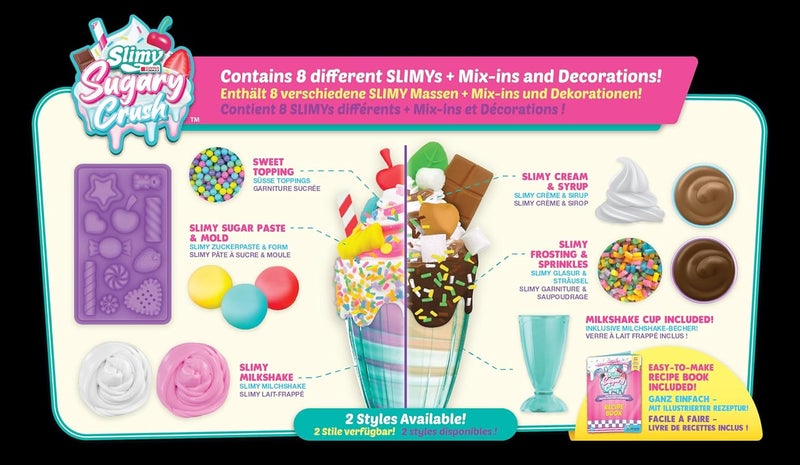 Slimy Sugary Crush™ DIY ASMR Ice Cream Series 1 Milkshake Maker Set, 2 Assortments to Collect, Safe Non-Toxic, BPA & Gluten Free - Image 2