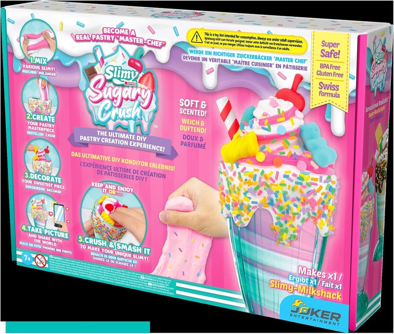 Slimy Sugary Crush™ DIY ASMR Ice Cream Series 1 Milkshake Maker Set, 2 Assortments to Collect, Safe Non-Toxic, BPA & Gluten Free - Image 1
