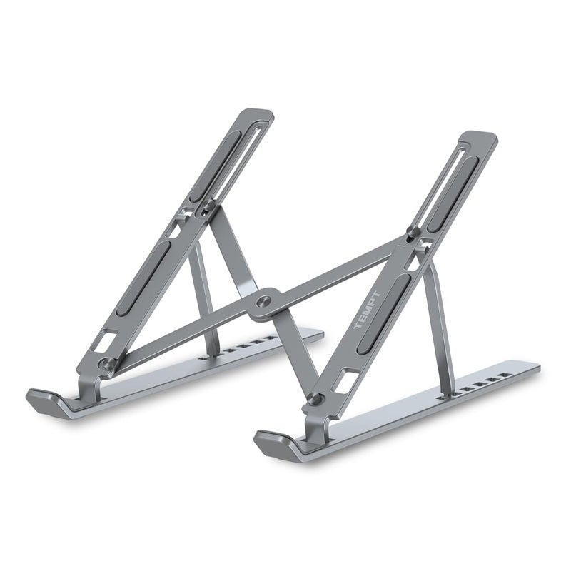 TEMPT Elevate Portable Laptop Stand Tablets Stand and Mobile Stand with Adjustable Height AntiSlip Silicone Rubber Pads Overheating Protection for Laptops MacBooks - Image 1