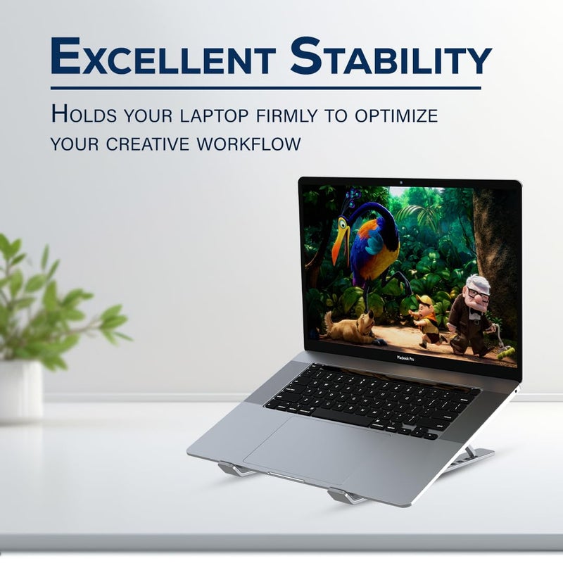 TEMPT Elevate Portable Laptop Stand Tablets Stand and Mobile Stand with Adjustable Height AntiSlip Silicone Rubber Pads Overheating Protection for Laptops MacBooks - Image 2