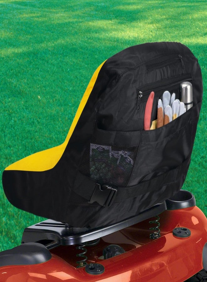 غطاء مقعد جزازة العشب MWIRE Virtionz (متوسط) LP92324 يناسب مقاعد جزازات العشب John Deere و Gator حتى ارتفاع 15 بوصة (أربعة جيوب مريحة) - Image 4