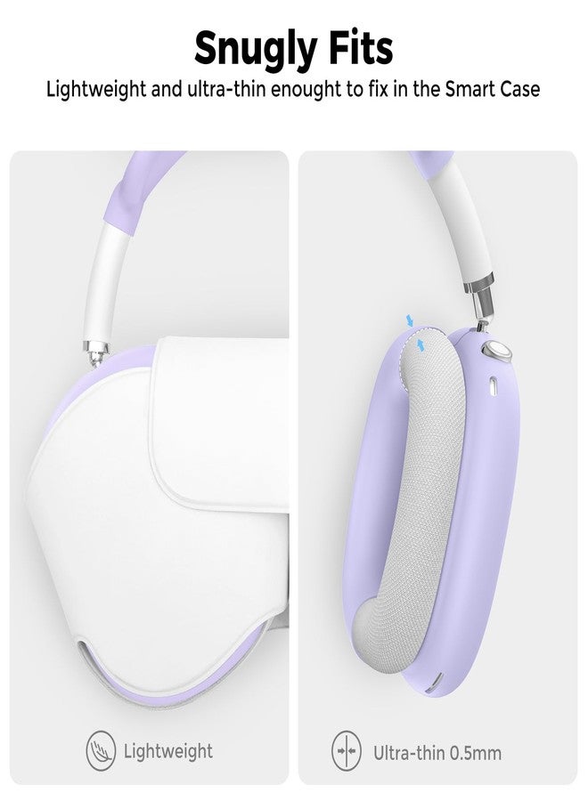 أهاستايل جراب سيليكون من AHASTYLE لسماعات AirPods Max (USB-C/Lightning) [4 في 1] ملحقات مضادة للخدش لوسادات الأذن/أغطية الأكواب/أغطية عصابة الرأس لسماعات Apple AirPods Max (2024/2020) - Image 5