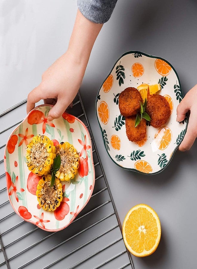 ليونز أوعية سيراميك من ليونز للمطبخ، وعاء بورسلين للسلطة والمعكرونة والحلوى والتقديم - آمن للاستخدام في غسالة الصحون والميكروويف والفرن - للفطور والغداء والعشاء (مطبوع عليه طماطم - عبوة من قطعة واحدة) - Image 3