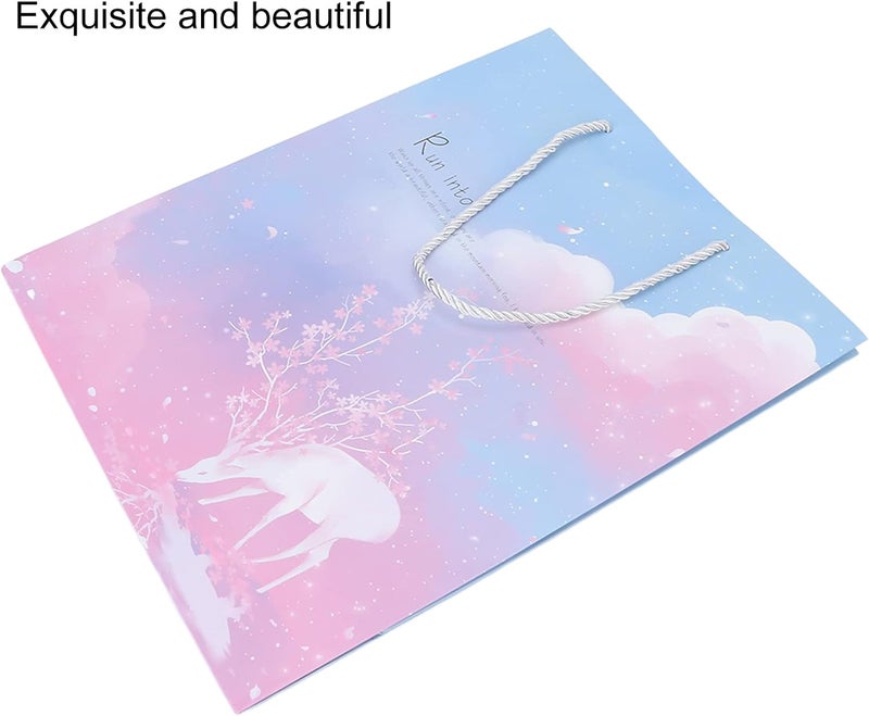 klarako Paper Gift Bag, Exquisite Elegant Delicate Gift Bag, Portable Gift Wrap Accessory for Christmas, Shopping, Parties, Birthday, Graduations, Bridal or Baby Showers, Valentine, Retirements - Image 3