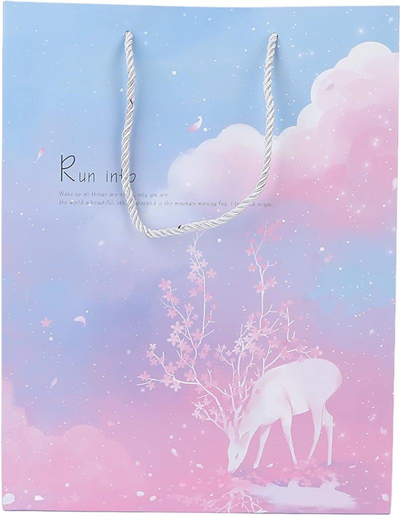 klarako Paper Gift Bag, Exquisite Elegant Delicate Gift Bag, Portable Gift Wrap Accessory for Christmas, Shopping, Parties, Birthday, Graduations, Bridal or Baby Showers, Valentine, Retirements - Image 1