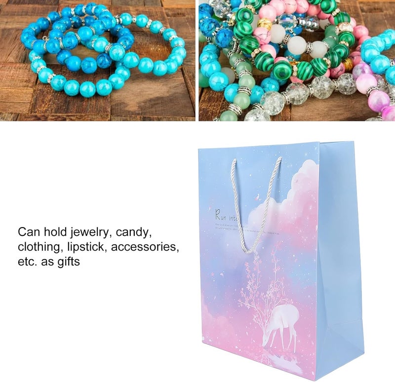 klarako Paper Gift Bag, Exquisite Elegant Delicate Gift Bag, Portable Gift Wrap Accessory for Christmas, Shopping, Parties, Birthday, Graduations, Bridal or Baby Showers, Valentine, Retirements - Image 2