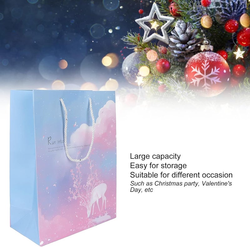 klarako Paper Gift Bag, Exquisite Elegant Delicate Gift Bag, Portable Gift Wrap Accessory for Christmas, Shopping, Parties, Birthday, Graduations, Bridal or Baby Showers, Valentine, Retirements - Image 4
