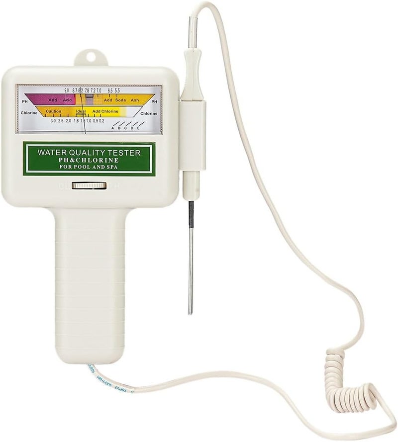 Ph Chlorine Meter, Water Quality Monitor Ysis, 2-in-1 Water Quality Meter, Chlorine Level Portable Tester Ph for Drinking Water, Spa, Swimming Pool, Aquarium - Image 2
