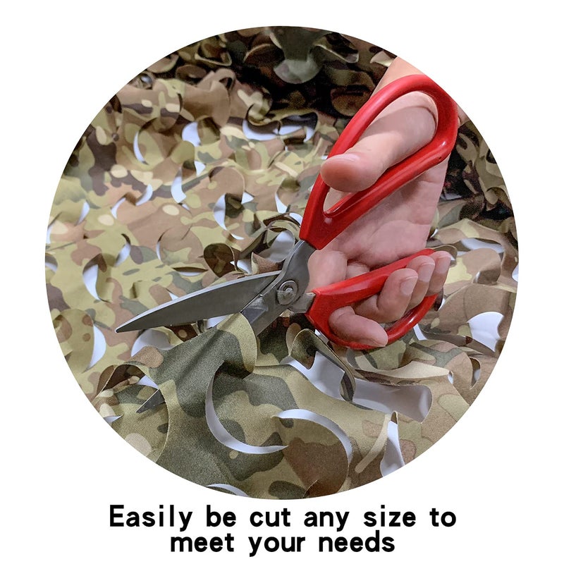 GRVCN Camo Netting Camouflage Net, Bulk Roll Sunshade Mesh Nets for Hunting Blind Shooting Military Theme Party Decorations - Image 4