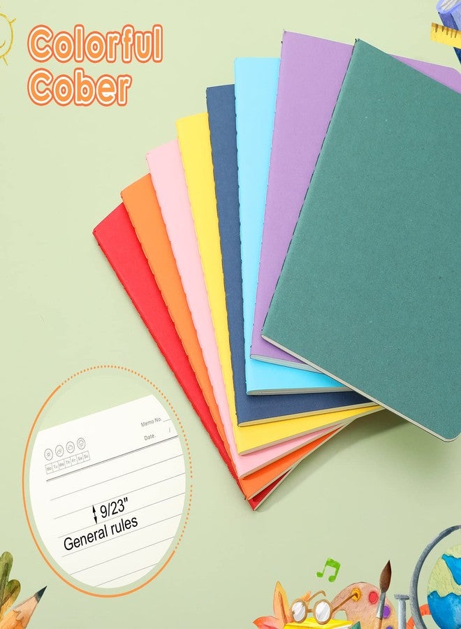 Epakh 80 Pack Mini Notebooks, Colorful Journals Notebooks Small Pocket Notebook Set, Mini Journal Memo Notepads for Office Supplies, School Supplies, 4.0 x 5.5 Inch, 24 Sheets/ 48 Pages, 16 Lines - Image 3