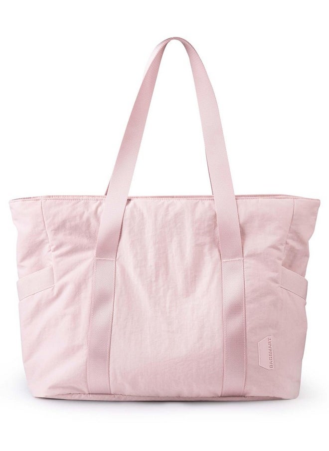 BAGSMART BAGSMART Tote Bag for Women with Zipper, Gym Tote with Compartments, Work Tote Nurse Dance Yoga Bag for Sport, Travel  - Image 1