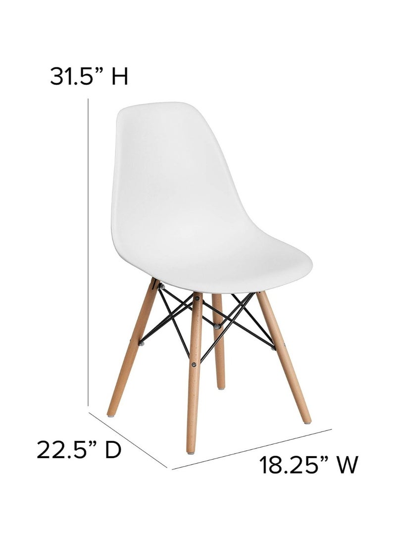 Mahmayi كرسي طعام بلاستيكي من Mahmayi Ultimate Eames Style DSW - أبيض  - Image 4