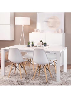 Mahmayi كرسي طعام بلاستيكي من Mahmayi Ultimate Eames Style DSW - أبيض  - Image 5