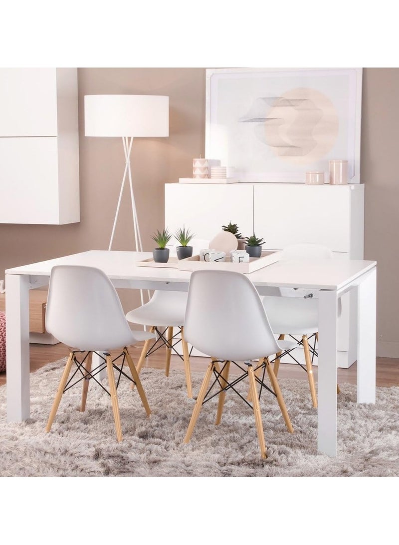 Mahmayi كرسي طعام بلاستيكي من Mahmayi Ultimate Eames Style DSW - أبيض  - Image 5
