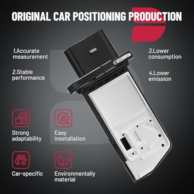 BDFHYK Mass Air Flow Sensor Meter Maf 06F906461A 06D906461 Maf0052 Af10144 Mas0349 Compatible With A4 A3 A4 Quattro Gti Jetta Passat Eos Tt Tiguan A3 Quattro Cc - Image 4