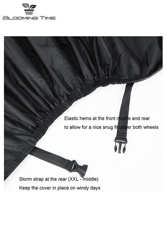 BLOOMING TIME Waterproof bike cover for all occasions black 190x65x98CM  - Image 2