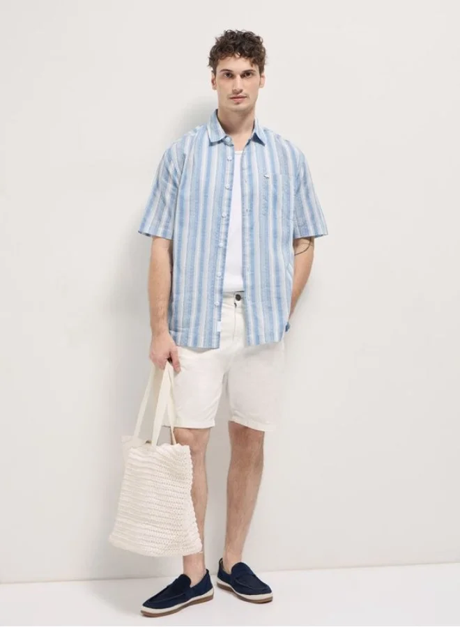 THE BEAR HOUSE Men's Shirt for Casual and Formal Wear | Classic Button-Down Style for Office, Daily Use, Travel, Events & All-Season Outfits | Versatile & Stylish Wardrobe Essential for Every Occasion