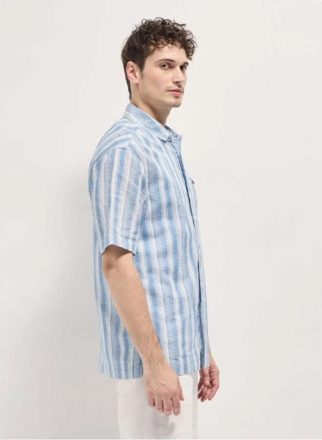 THE BEAR HOUSE Men's Shirt for Casual and Formal Wear | Classic Button-Down Style for Office, Daily Use, Travel, Events & All-Season Outfits | Versatile & Stylish Wardrobe Essential for Every Occasion