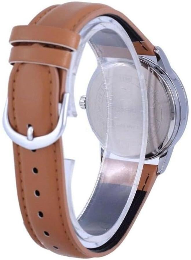 Casio Men's Watch - MTP-V002L-5B3UDF Brown Dial, Brown Band - Image 2