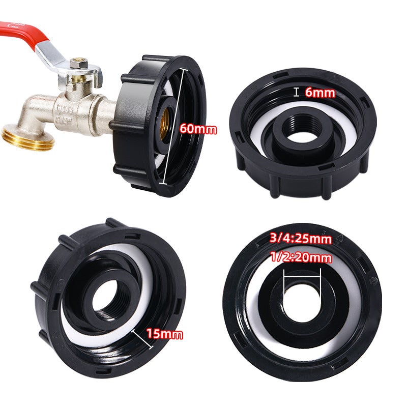 Ton Barrel Fittings Ton Barrel Connector Ibc Ton Barrel Brass Nozzle 1/2 Inch Nipple Faucet Connector 3/4 Alloy - Image 3