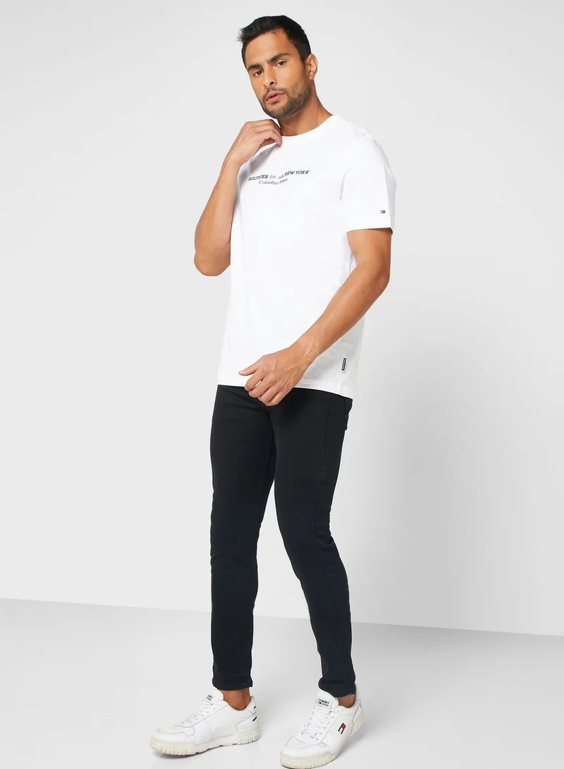 TOMMY HILFIGER Slogan Crew Neck T-Shirt