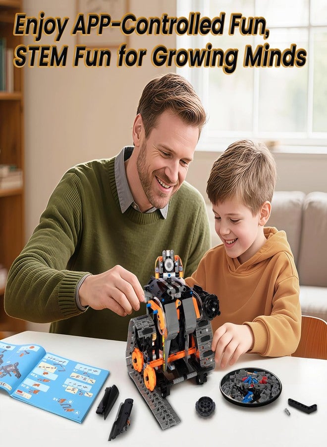 Hodurgyi STEM Robot Building Kit with APP / Remote Control, 5 in 1 RC Robotic Car Toy for Kids Ages 8-12, Christmas Birthday Gifts for Boys Age 6 7 8 9 10 11 12+, DIY Build Set, Educational Science Projects - Image 2