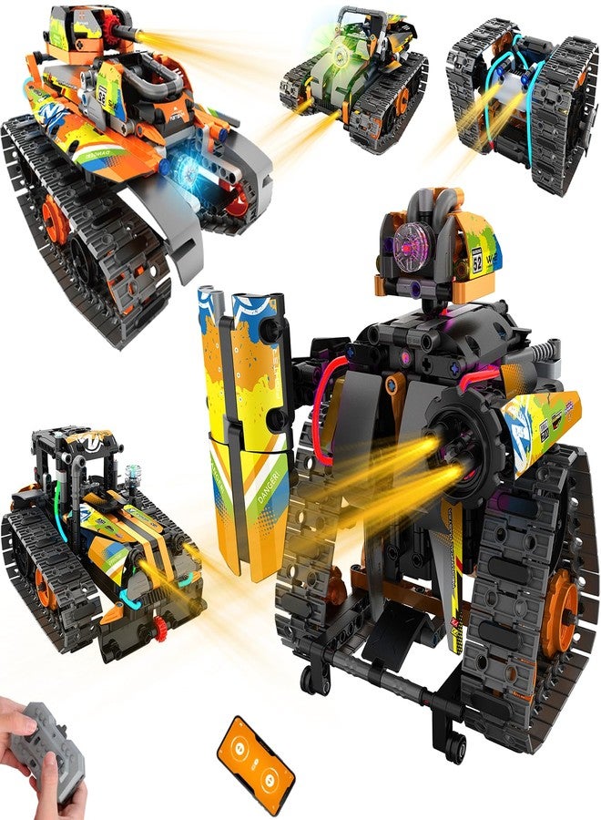 Hodurgyi STEM Robot Building Kit with APP / Remote Control, 5 in 1 RC Robotic Car Toy for Kids Ages 8-12, Christmas Birthday Gifts for Boys Age 6 7 8 9 10 11 12+, DIY Build Set, Educational Science Projects - Image 1