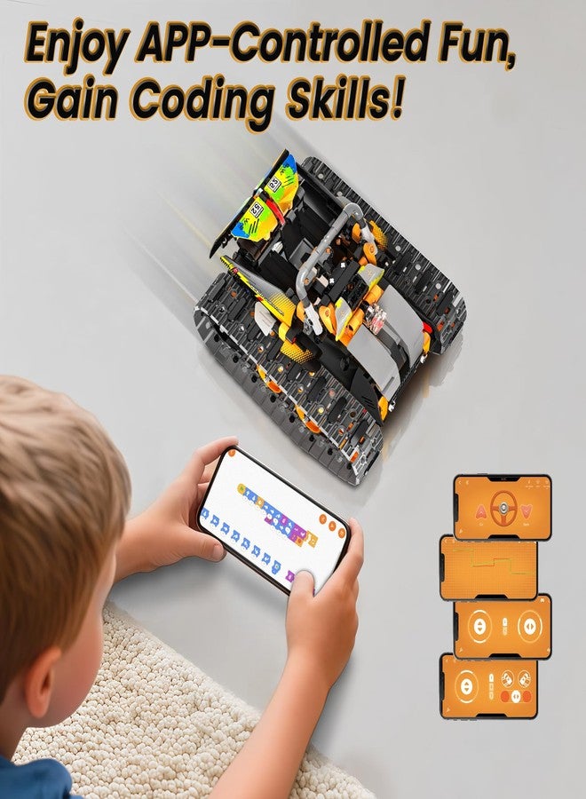 Hodurgyi STEM Robot Building Kit with APP / Remote Control, 5 in 1 RC Robotic Car Toy for Kids Ages 8-12, Christmas Birthday Gifts for Boys Age 6 7 8 9 10 11 12+, DIY Build Set, Educational Science Projects - Image 5