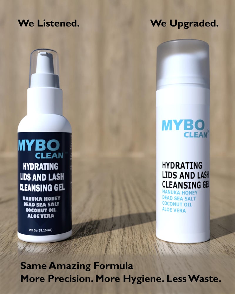 Myboclean جل تنظيف الجفون والرموش المرطب من مايبوكلين، عسل مانوكا UMF 16+، صبار، زيت جوز الهند، ملح البحر الأحمر، 1.69 أونصة سائلة - Image 1