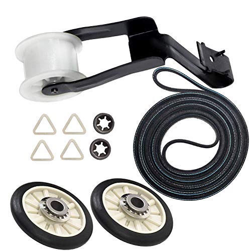 Seentech 4392065 Dryer Repair Kit With 349241T Drum Roller Kit, 691366 Idler Pulley 341241 Belt by Seentech - Exact fit for Whirlpool & Kenmore Dryers - Replaces AP3131942 AP3098345 AP6010582 WP691366 - Image 1