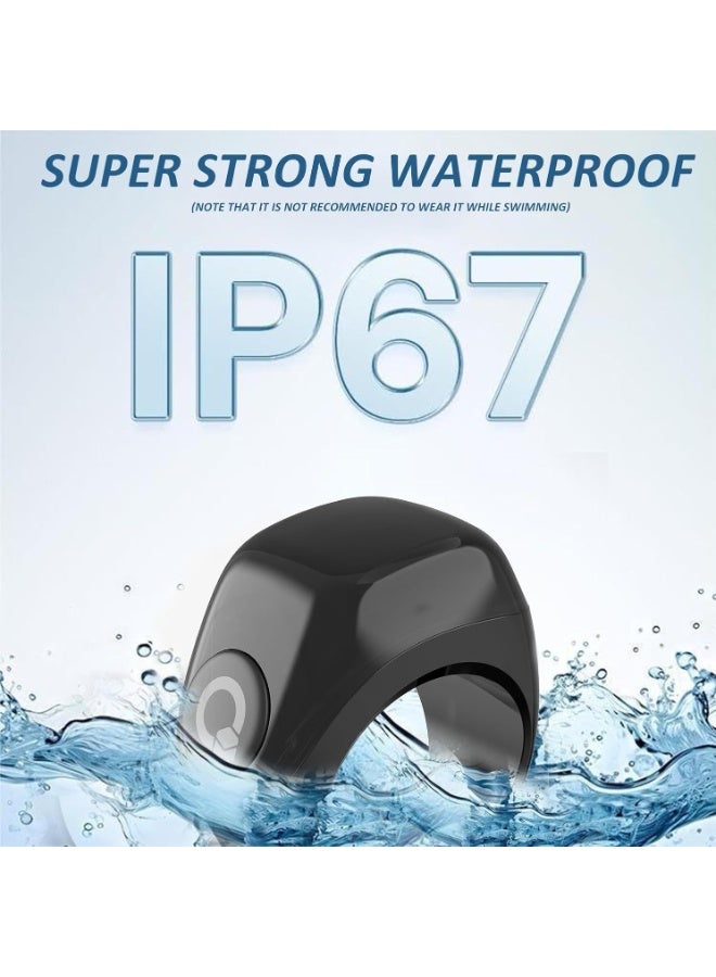 خاتم الذكر الذكي - جود | تسبيح ذكي 3 في 1 فليكس لايت لحساب الأذكار، مزود بثلاث مقاسات متوافقة (18 ملم / 20 ملم / 22 ملم) | الإصدار الأسود - Image 4