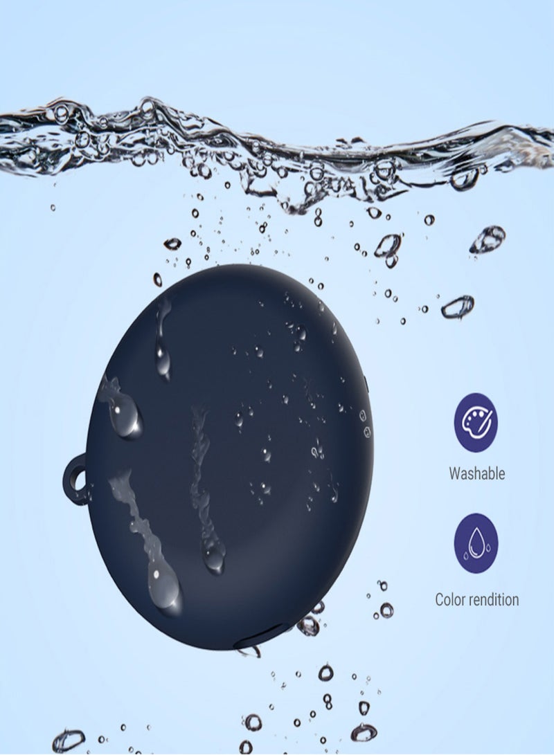 Silicone Earphone Case Cover Protective Jacket Wireless BT Earphone Storage Box Cover Portable Headphone Cases Soft Protective Sleeve with Hanging Loop Compatible with HUAWEI Freebuds3  - Image 4