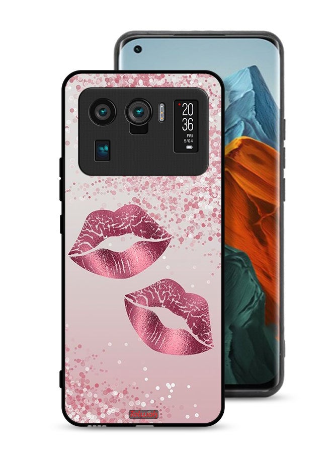 Tolwak Xiaomi Mi 11 Ultra Protective Case Cover Glitter Lips - Image 1