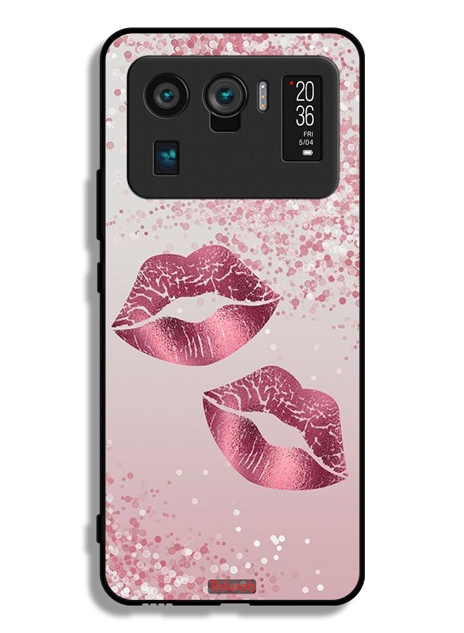 Tolwak Xiaomi Mi 11 Ultra Protective Case Cover Glitter Lips - Image 2