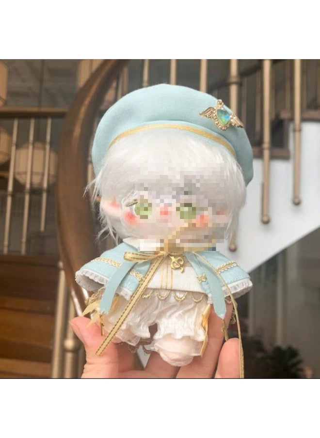Generic 10cm棉花娃娃衣服 青鸟奏章 夜樱花礼赞 套装帅气可爱玩偶海TYmy-颜色:10CM娃衣青鸟奏章  - Image 5